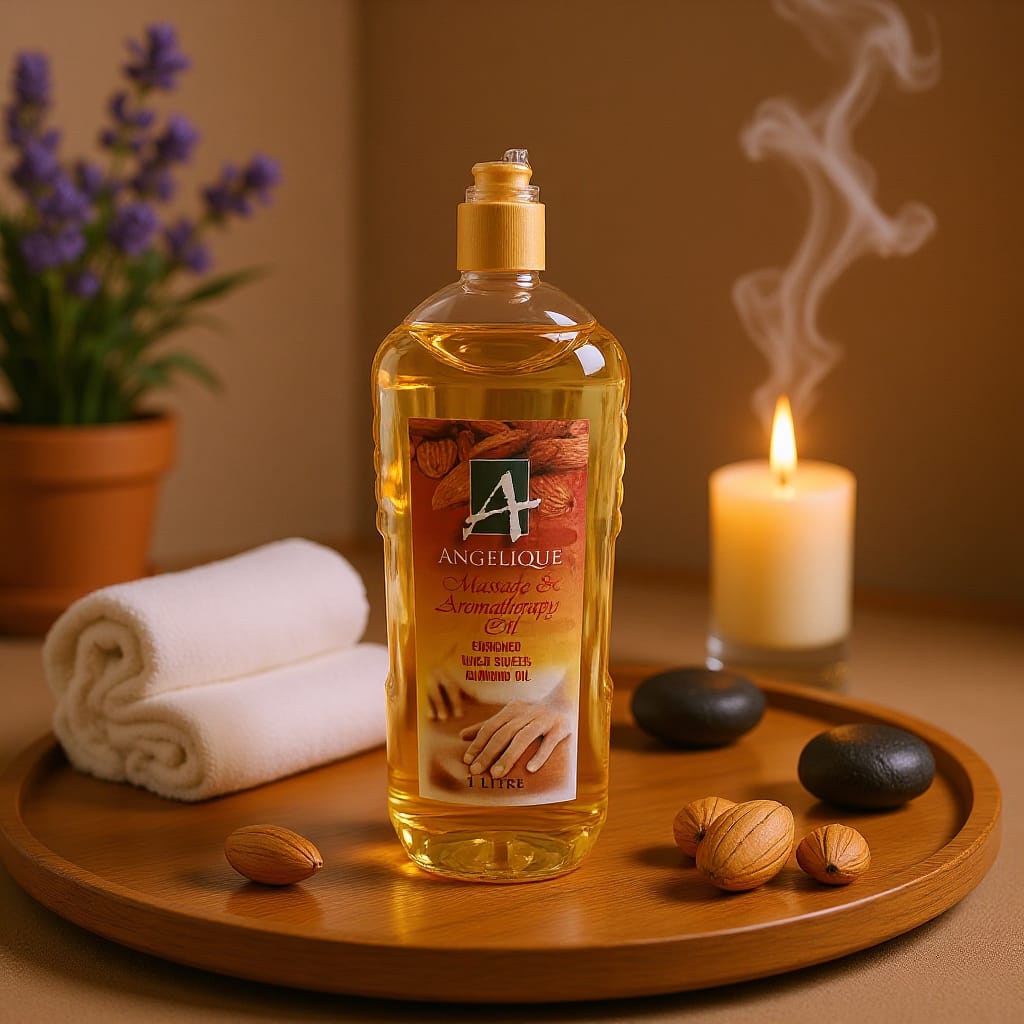ANGELIQUE MASSAGE OIL SWEET ALMOND 1LITRE
